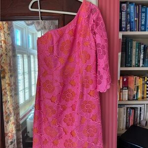 Lilly Pulitzer Lace One-Shoulder Dress